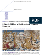 Édito de Milão e a Unificação Do Império Romano - Caos No Sistema Parte 2