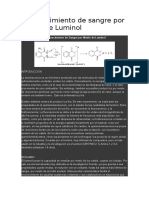 Reconocimiento de Sangre Por Medio de Luminol