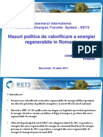 2011 06 14 Semin Policy Measures Exploit Renewable Energy Romania Maria Rugina RO