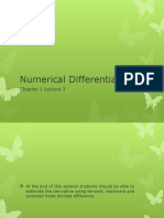 Numerical Differentiation Methods