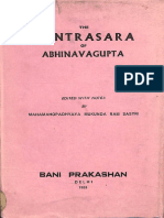 Tantra Sara of Abhinavagupta - Bani Prakashan