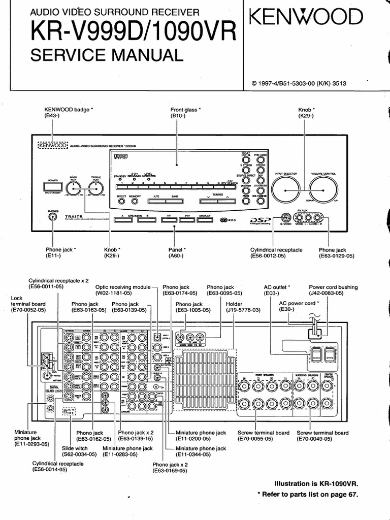 Kenwood KR-V999D PDF | PDF