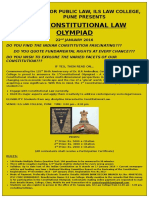 Poster of Constitutional Law Olympiad
