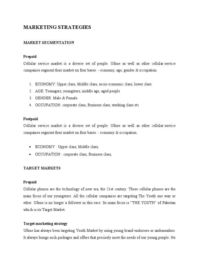Marketing Strategies: Market Segmentation | PDF | Human Resource ...