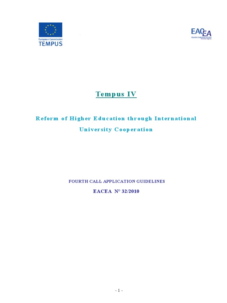 Tempus Guidelines | PDF | European Union | Academic Degree