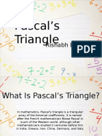 Pascal's Triangle: Rishabh Bhandari