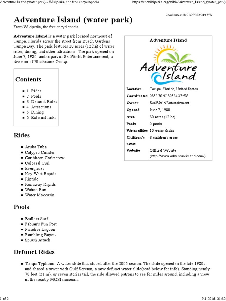Adventure Island Water Park Wikipedia The Free Encyclopedia