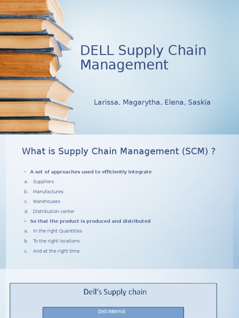 DELL Supply Chain Management PDF Logistics Supply Chain