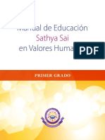 Manual de Educación Santhya Sai en Valores Humanos: Primer Grado.