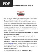 Download Come Scaricare Libri Da Scribd Gratis Senza Un Account by lavocedelvesuvio SN294999697 doc pdf