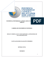 Ensayo Sobre Las Tic Como Parte de La Estrategia de Una Organización