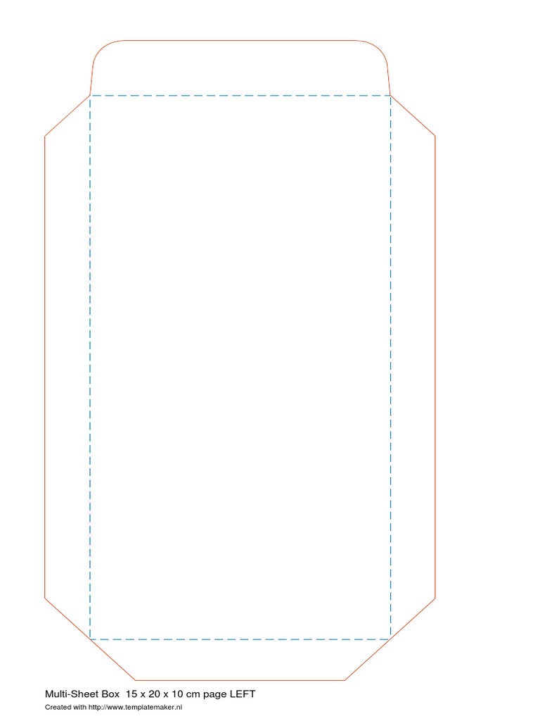 Multi-Sheet Box Template 15x20x10 cm | PDF | Home & Garden