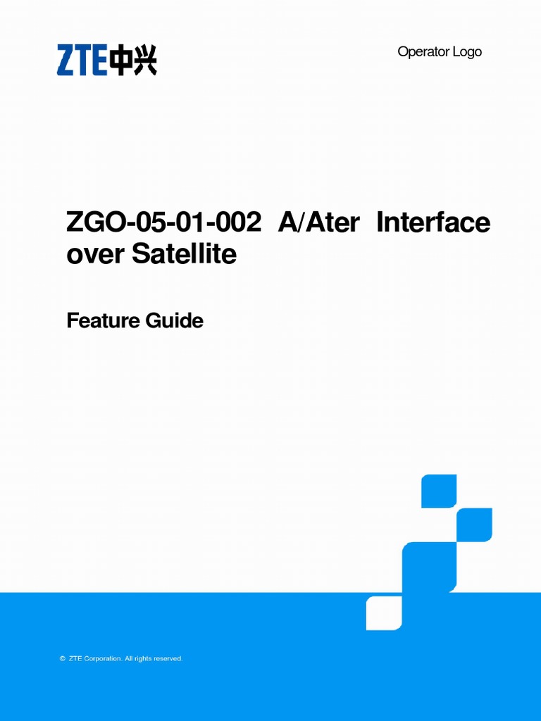 ZGO-05-01-002 A/Ater Interface Over Satellite: Feature Guide | PDF ...