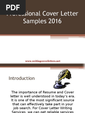 Cover Letter Samples