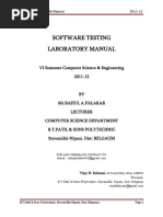 Software Testing Lab Manual