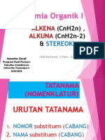 3-4. ALKENA (CnH2n), ALKUNA (CnH2n-2), STEREOKIMIA (Kimor I - Hadi)