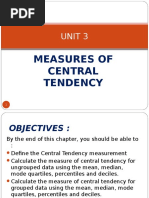 Unit 3 - Measures of Central Tendency