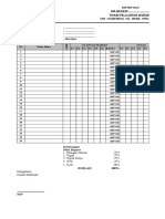 Format Daftar Nilai