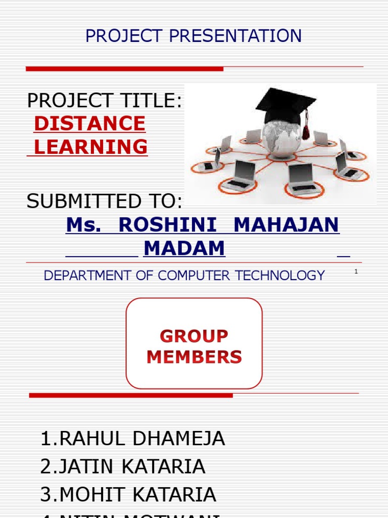 Presentation On Distance Learning | PDF | Distance Education ...