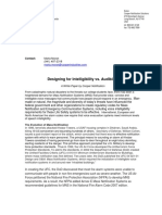 Designing for Intelligibility vs Audibility in Mass Notification Systems