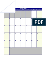 Blank 2016 Calendar from WinCalendar