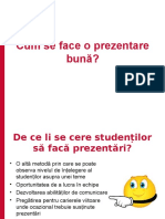 Cum Se Face o Prezentare 2