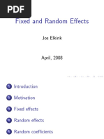 Fixed and Random Effects: Jos Elkink