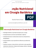 Intervenção Nutricional em Cirurgia Bariátrica