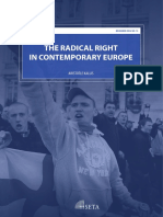 The RADICAL RIGHT in Contemporany Europe