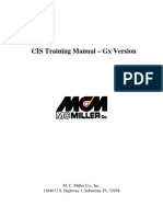 CIS Training Manual - GX Version