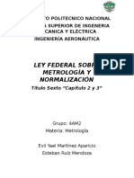 Ley Federal Sobre Metrología y Normalización Equipo 10