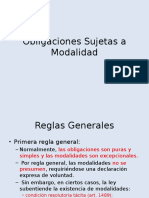 Obligaciones Sujetas A Modalidad