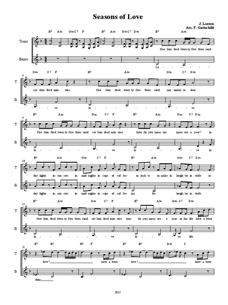 Seasons of Love | PDF