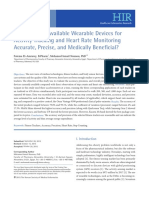 Are Currently Available Wearable Devices For Activity Tracking and Heart Rate Monitoring Accurate, Precise, and Medically Beneficial?