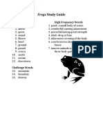 Frogs CC Study Guide