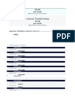 Annual Membership: Per Month