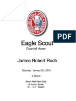James Ruch's Court of Honor Flyer