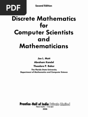 Joe L Mott Abraham Kandel Theodore P Baker Discrete