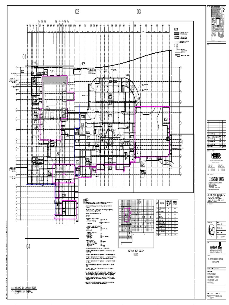 Denniston: Building 01 Ground Floor Framing Plan Overall | PDF