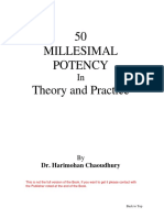 50 Millesimal Potency in Theory and Practice