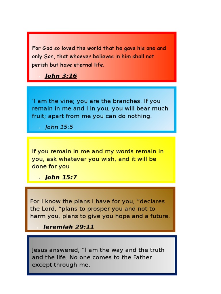 Inspirational Bible Verses for Faith | PDF