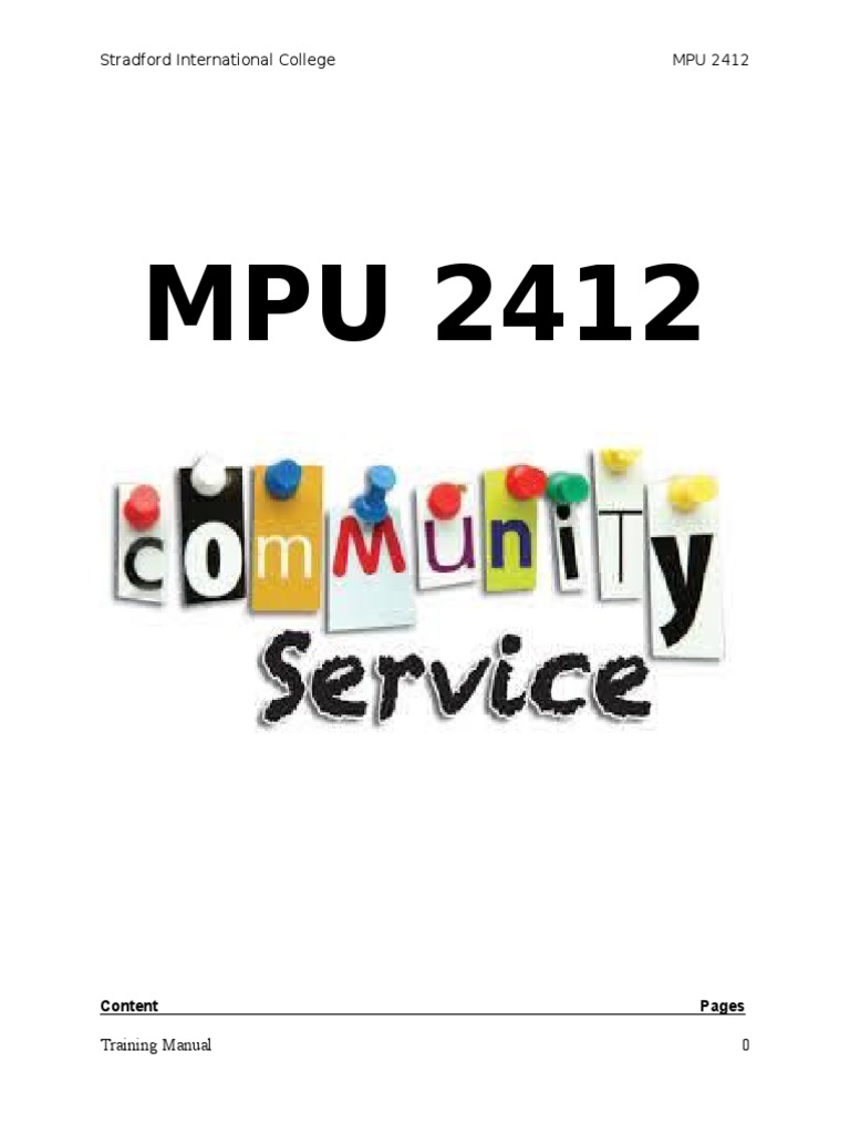 Community Service Overview and Benefits | PDF | Service Learning ...
