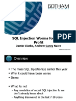 SQL Injection For Fun & Profit