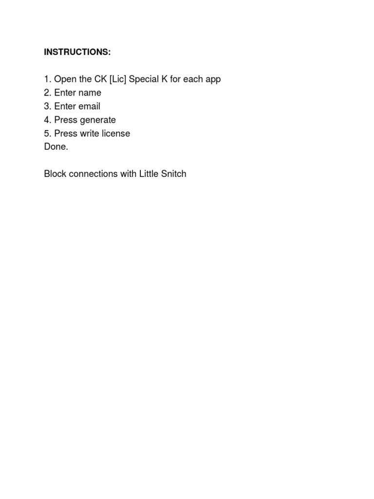 00 Instructions | PDF