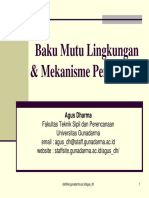 Baku Mutu Lingkungan Dan Mekanisme Pemantauan (Presentation)