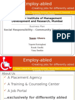 Creating Jobs For Differently Abled: Welingkar Institute of Management Development and Research, Mumbai