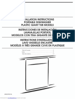 Kenmore Installation Instructions Portable Dishwasher