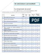 Test de Autoevaluare a INTREPRINZATORULUI