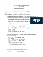 EEE 352 Analog Communication Systems Bet V A/B Assignment II DSBSC Modulation in MATLAB