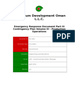PR-1066 - Emergency Response Document Part III Contingency Plan, Volume III Production Operations